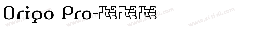 Origo Pro字体转换